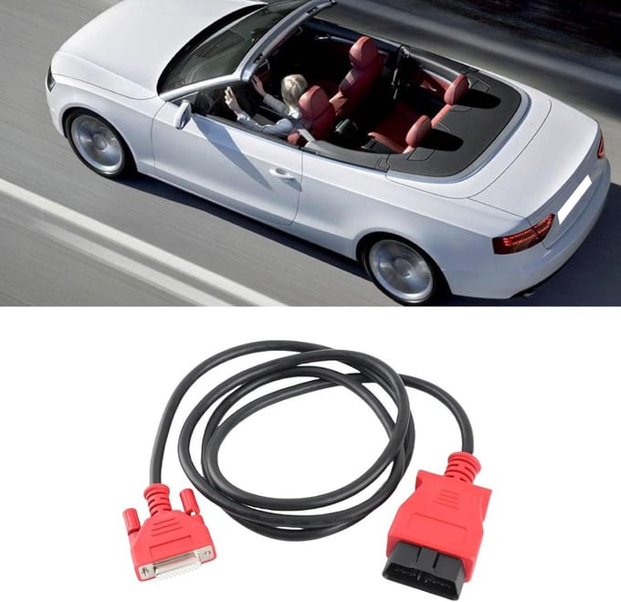 Diagnostisch Koord - Testkabel OBD2 - Auto Diagnose - 26-Pin Interface - 17.3 cm - Zwart