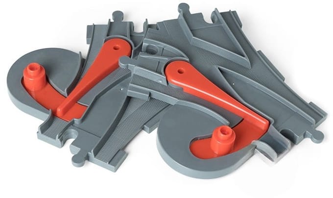 Uniblocks Treinrails Accessoires Set- wissels 2 stuks