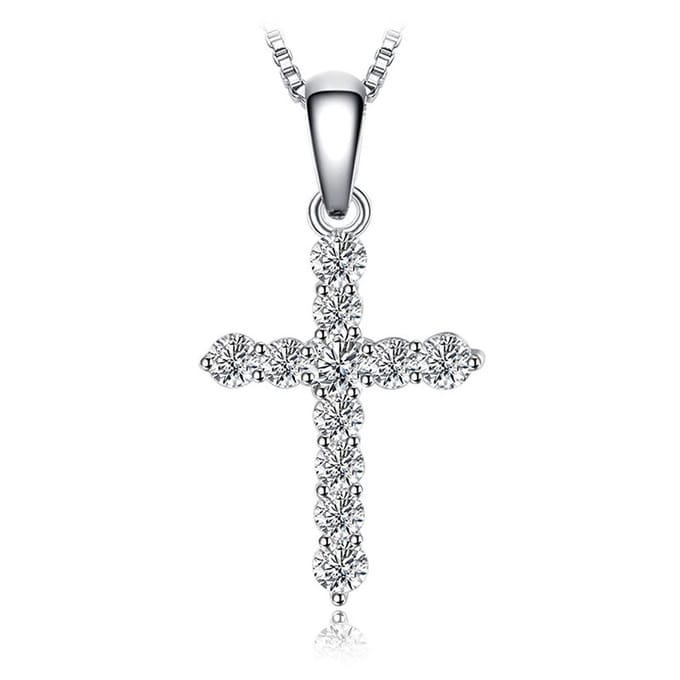 Kruis Hanger - Sterling Zilver - Zirkonia - RomyStones
