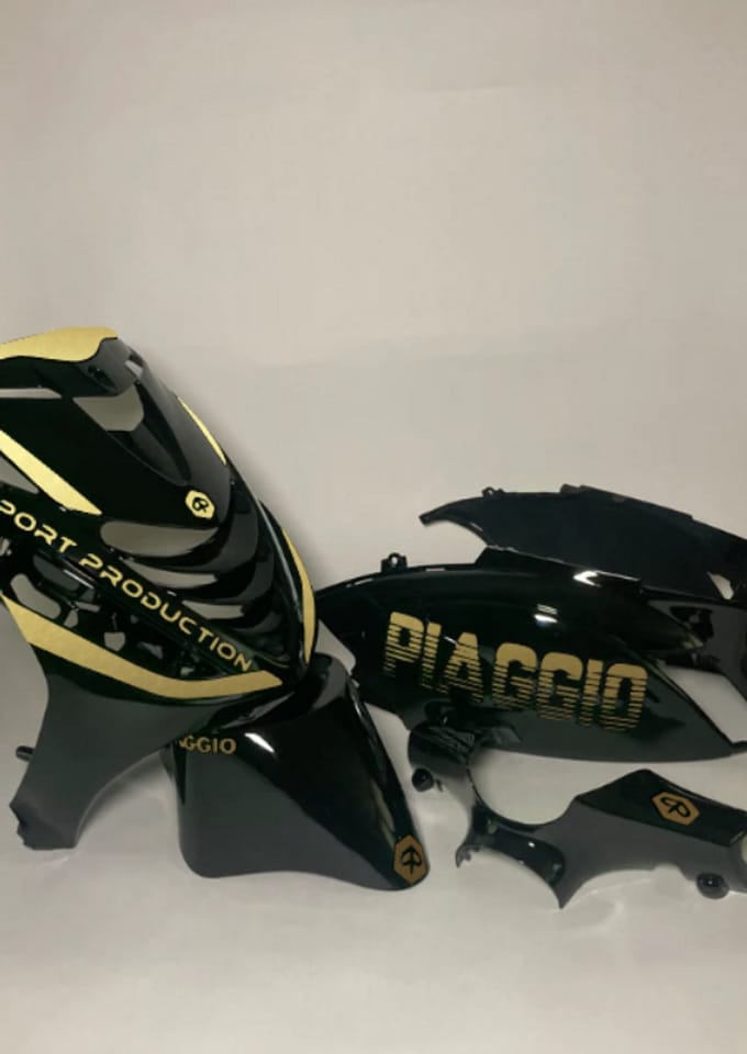 Piaggio Zip Stickerset - Piaggio - Goud