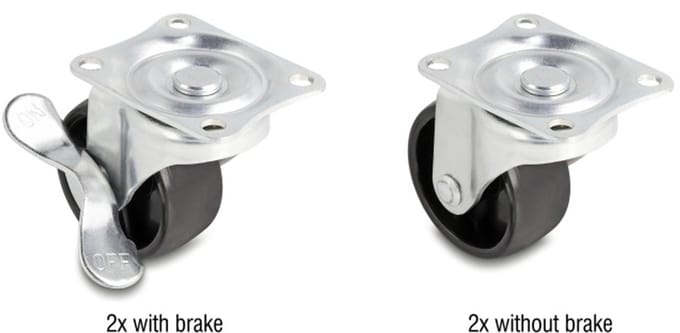 Delock Castor Wheel Ø 50 mm load capacity up to 90 kg Set 2 pieces
