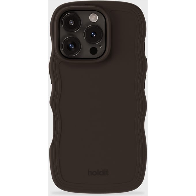 Holdit Wavy Case geschikt voor Apple iPhone 16 Pro Max - Chocolate