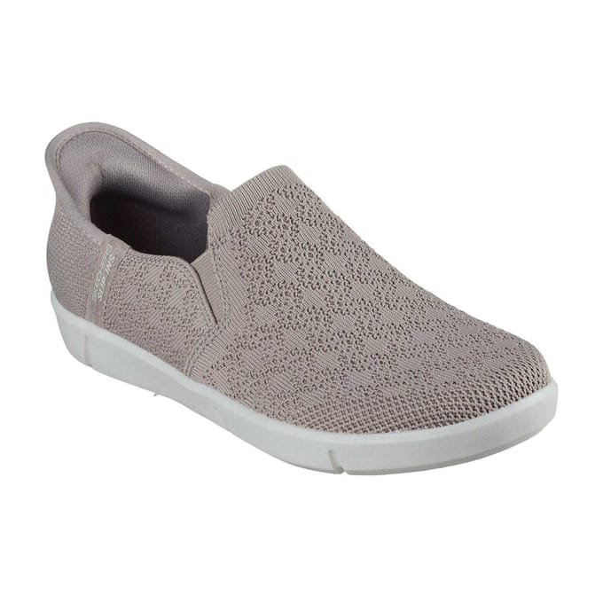 Skechers Dames Breezest Slip-on Sneakers (Grijs)