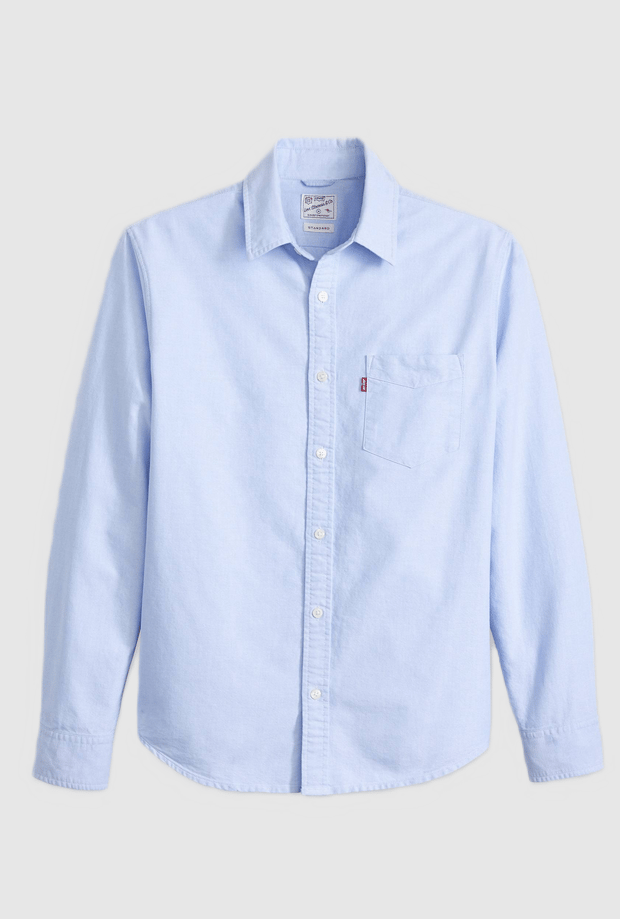 shirt met blauwe man pocket