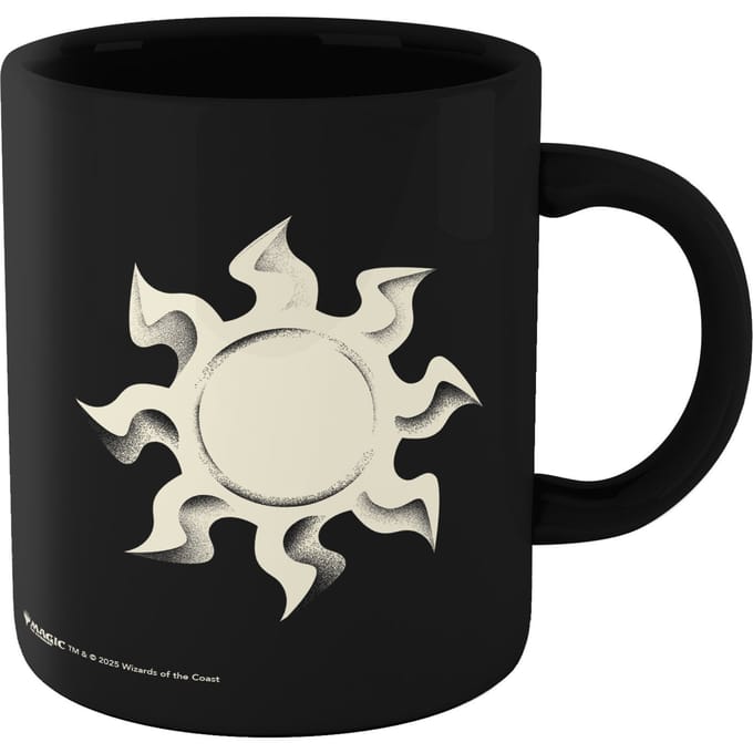 Magic: The Gathering Plains Mana Symbol Mug - Black