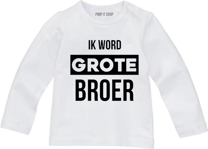 Strijkapplicatie _ Ik word Grote Broer#
