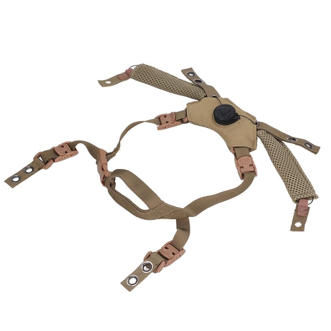 Verstelbaar Draaiknop Ophangsysteem Kinband Helm Accessoires voor Fast voor MICH voor Wendy Helm Modderkleur gray