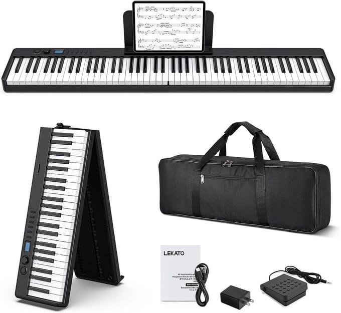 88 Toetsen Opvouwbaar Keyboard Piano Digitaal