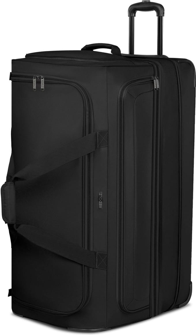 REDOLZ Reistas Trolley Duffle Essentials Wheeled Duffle Exp. Black Zwart 80cm