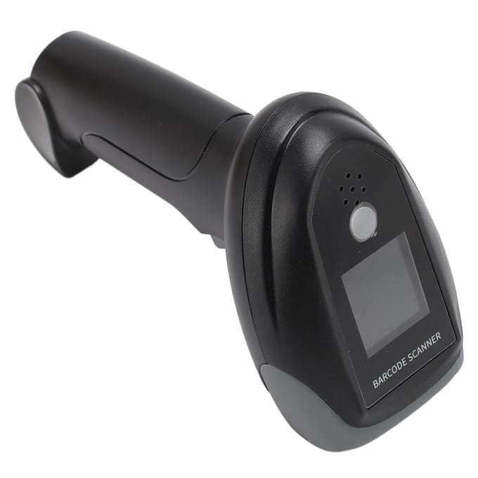 Scanner de codes-barres Filaire USB Sans fil 2.4G Bluetooth Portable 1D 2D QR Scanner de codes-barres pour Magasin black