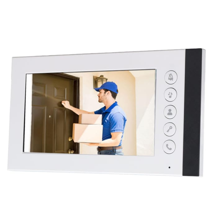 Slimme Video Deurtelefoon 7 Inch Touchscreen IC Kaart Ontgrendeling Nachtzicht Waterdicht Huis Intercom HD