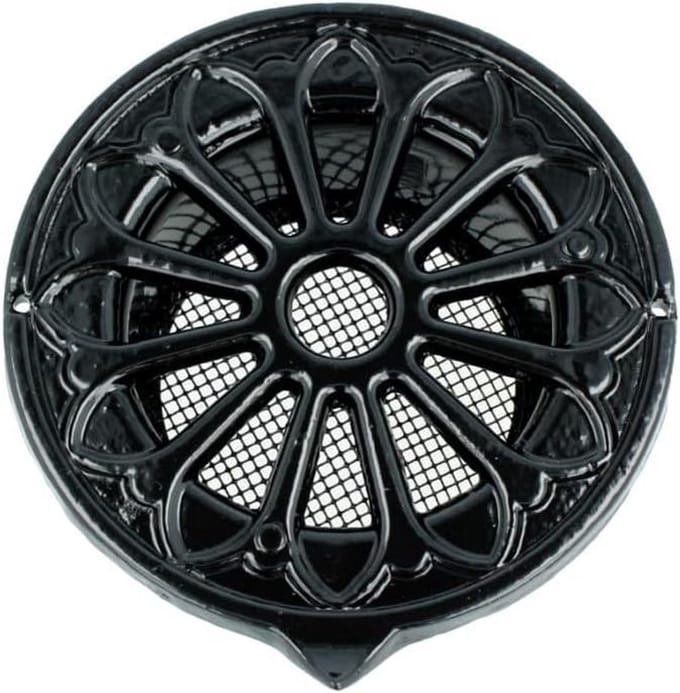 Nostalgisch Ventilatierooster met Insectenhor en Afdruiprand - Diverse Aansluitmaten