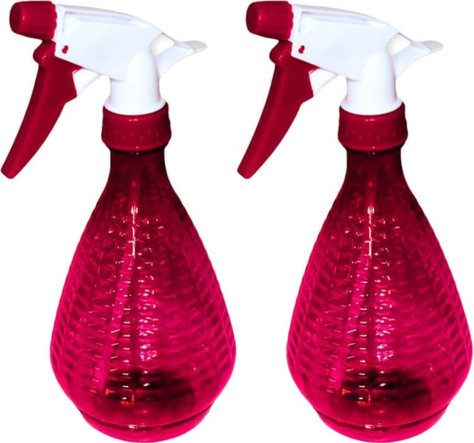 Concorde Plantenspuit/waterverstuiver - 2x - rood - 500 ml