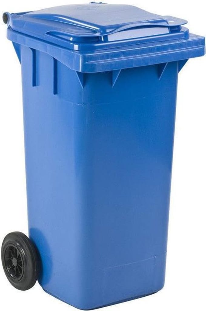 Minicontainer 120 liter blauw kliko