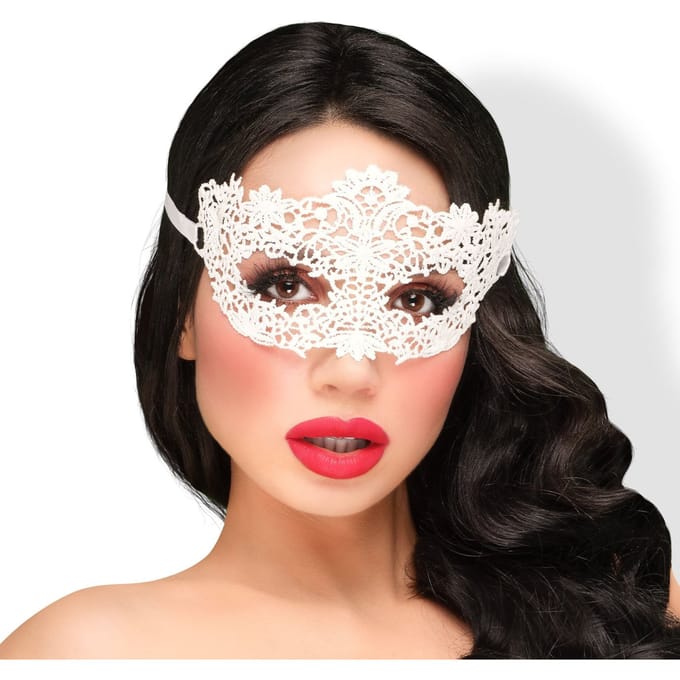 Elegante witte masker
