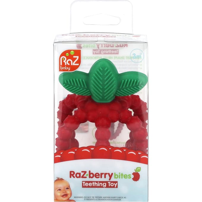RaZbaby, Jouet de dentition RaZ-Berry Bites, 3 mois et plus, 1 jouet blue