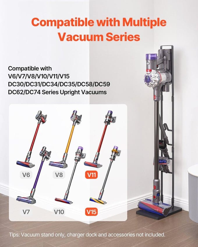 Support de sol pour aspirateur Dyson Multi-Modèles Support de rangement avec 4 crochets