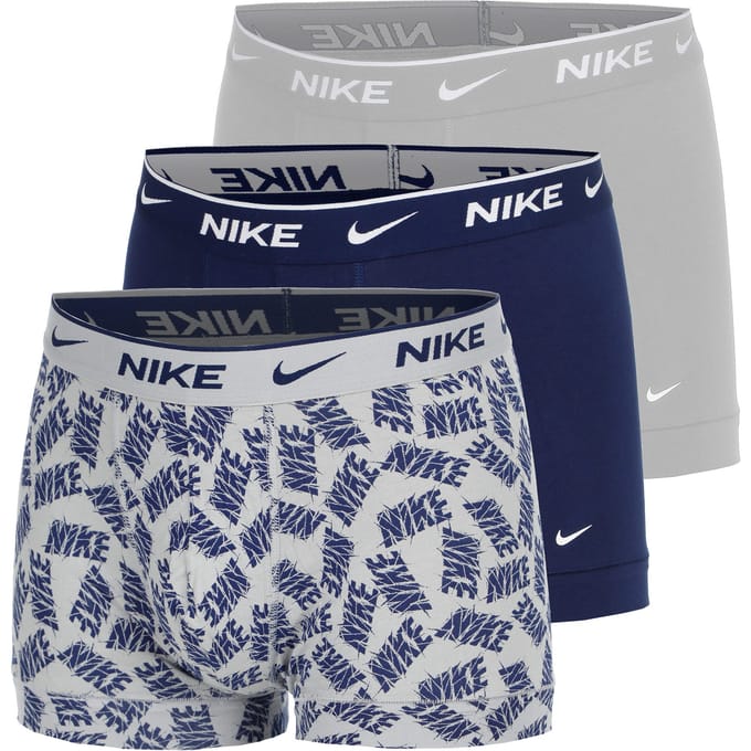 Nike Everyday Cotton Stretch Boxershort Heren-Grijs,Veelkleurig