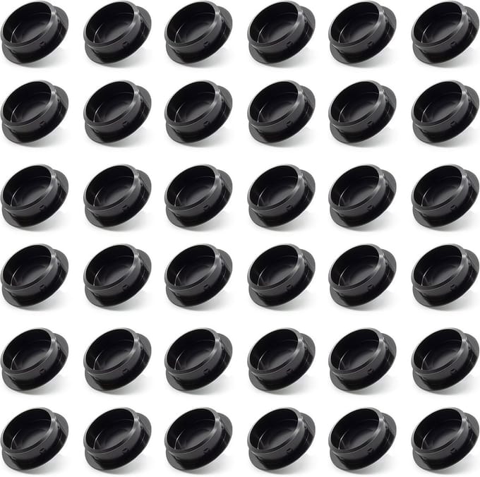 36 stuks afdekstoppen 30x25 mm, boorgat Ø 25 mm, hoogwaardig polyethyleen