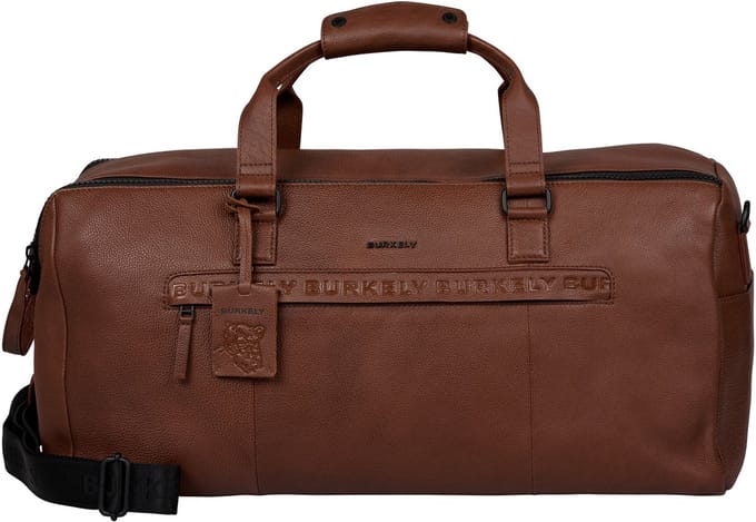 BURKELY Minimal Mason Unisex Weekender - Cognac