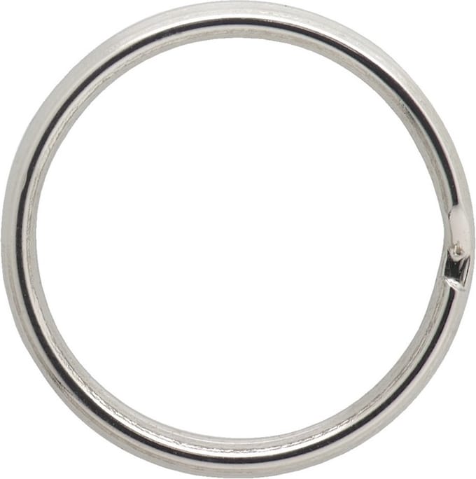 Sleutelring 14Mm Uitwendig Vernikkeld - 100 Stuks