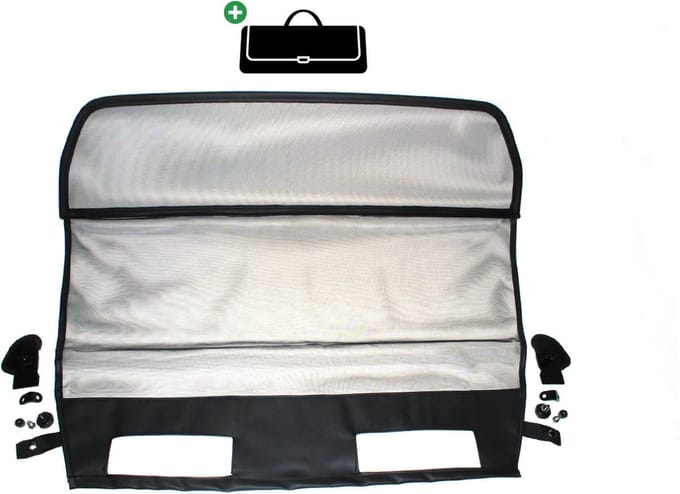 Windscherm Fiat Punto 1 | 1994-2007 | incl. luxe opbergtas | Zwart
