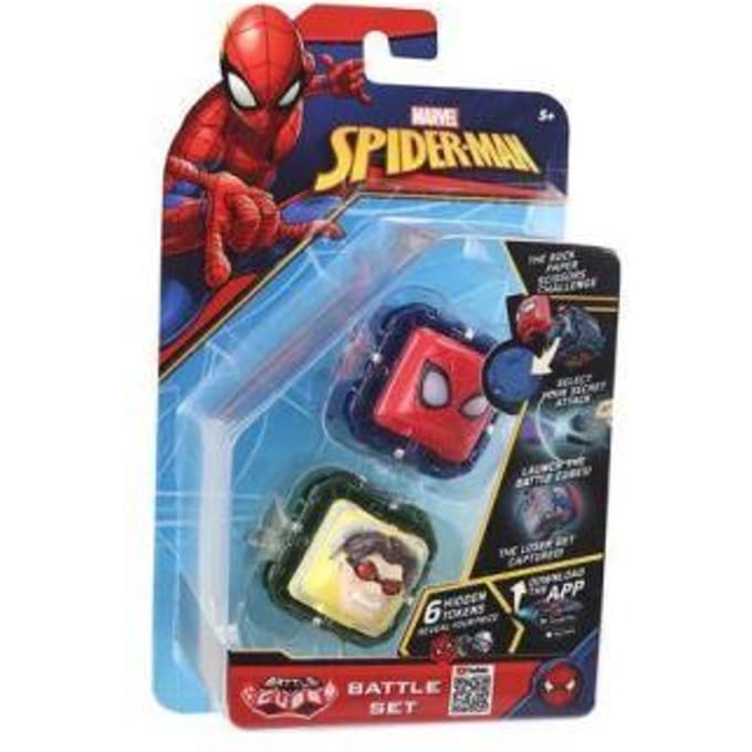 Marvel Spider-Man Battle Cube - Dr Octopus Vs Glowing Spiderman 2 Pack - Battle Set
