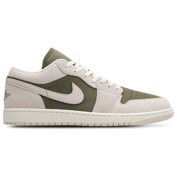 Air Jordan 1 Low Medium Olive Unisex Sneakers Groen Sail Light-Orewood-Bruin HV4089-201 46 gray