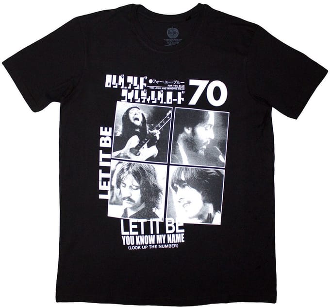The Beatles - 1970 Heren T-shirt - L - Zwart