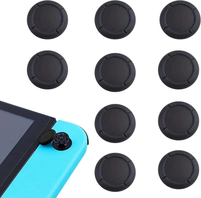 Set van 10 Siliconen Joystick Caps voor Gamecontrollers, Thumbstick Beschermers voor Switch en Switch Lite, Verbeter Grip en Comfort