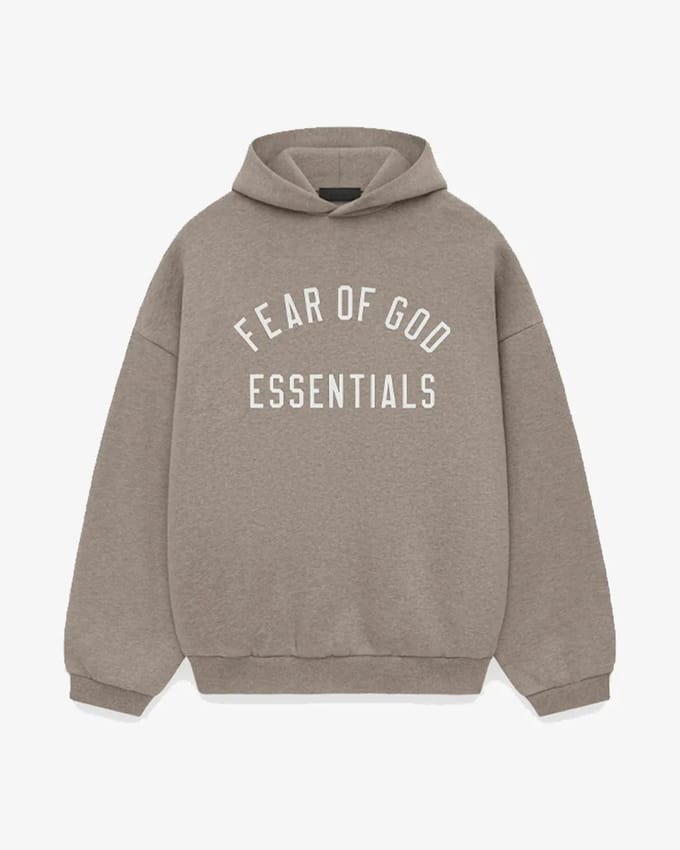 Fear of God Essentials Fleece Heather Gray FW24 Hoodie