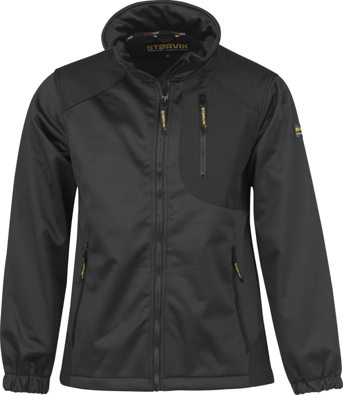STØRVIK Zeus Softshell Werkjas 4 seizoenen Heren - Winddicht - Maat M - Zwart