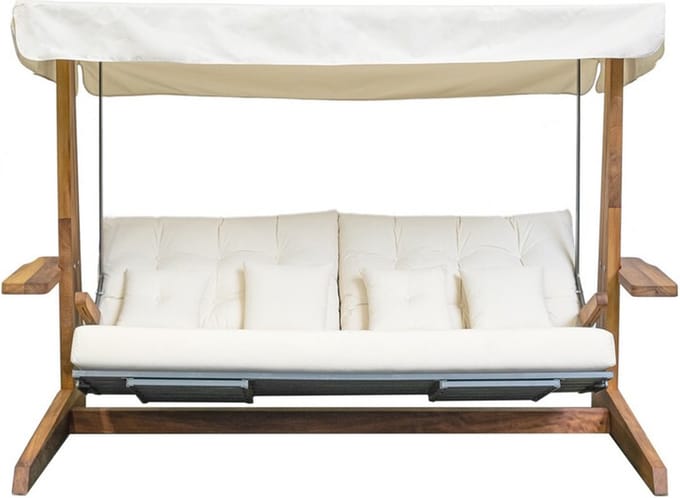 Westmann 4-persoons Houten Verandaschommel Luna 2600 - Creme