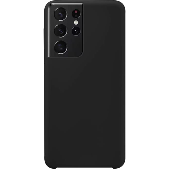 Samsung Galaxy S21 Ultra Siliconen Back Cover - Zwart