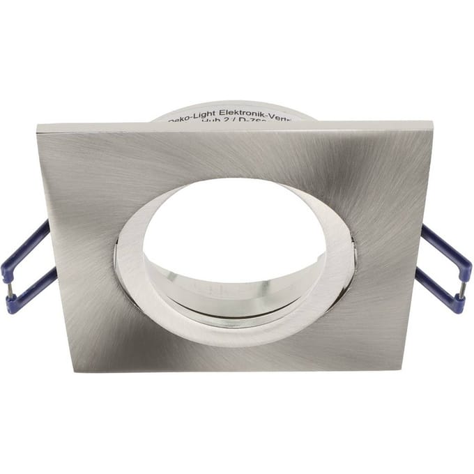 Deko Light Samsola, eckig, gebürstet, Silber 110046 Plafondspot GU10 Zilver (geborsteld)