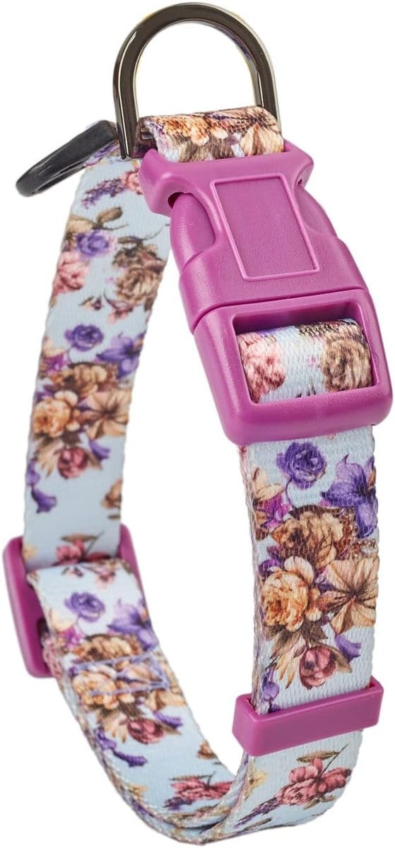 Lichte Polyester Halsband met Bloemenprint voor Kleine Honden