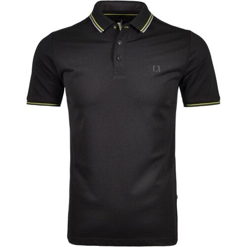Ragman Polo Piqué Uni Tipping Keep Dry Finish Zwart / male