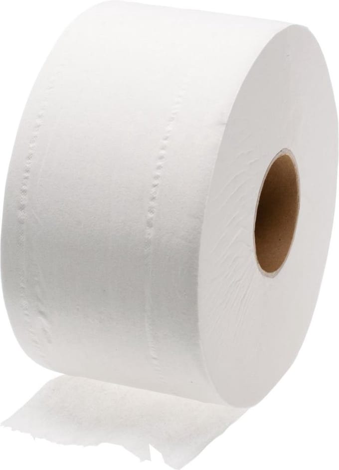 Mini Jumbo toiletpapier 2-laags - wit