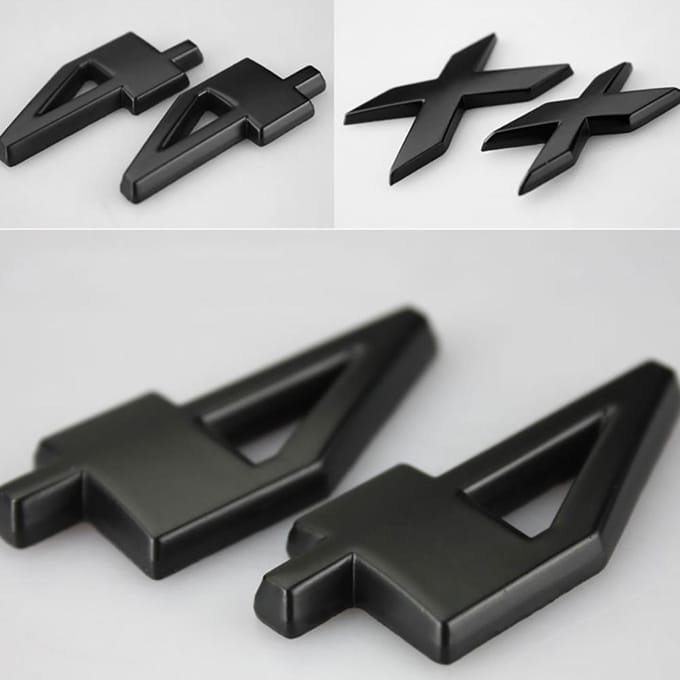 Stijlvolle 3D 4x4 Auto Auto Logo Embleem Badge Sticker Truck Auto Motor Auto Stickers Decals gray