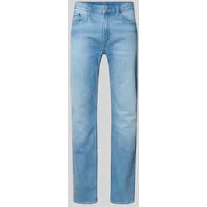 Straight fit Jeans van Katoen
