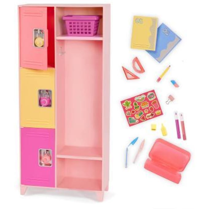 Our Generation Schoolkluis set met accessoires Poppen toebehoren