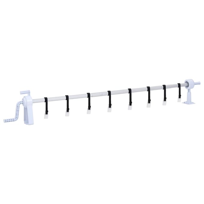 vidaXL - Zwembadhoesroller - met - kunststof - frame