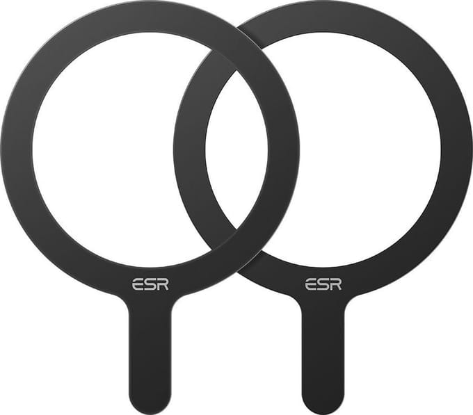 ESR HaloLock 360 Universele MagSafe Ring Sticker (2-Pack) Zwart