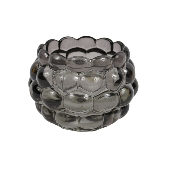 Theelichthouder glas 11,5 cm 3 assorti