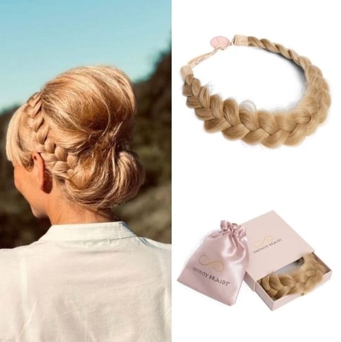 Infinity Braids - Viènne Messy Braid - Haarband - Haarband Dames - Haarbanden - Haarband Meisje - Messy Braid Viènne Honey Blossom
