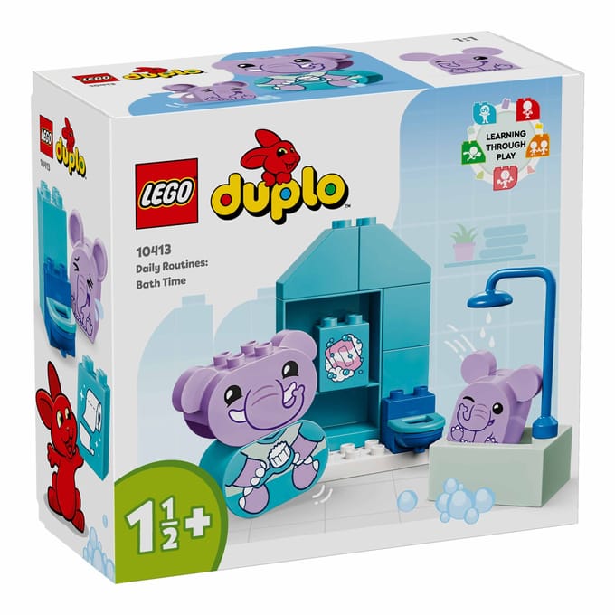 LEGO 10413 DUPLO Mijn eerste dagelijkse gewoontes – in bad Educatief speelgoed voor Peuters