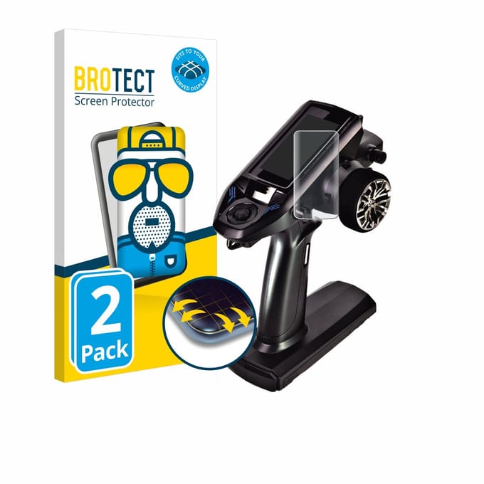 BROTECT - Screenprotector voor Futaba T4PM Plus - Folie Beschermfolie matte volledig dekking 2 Stuks