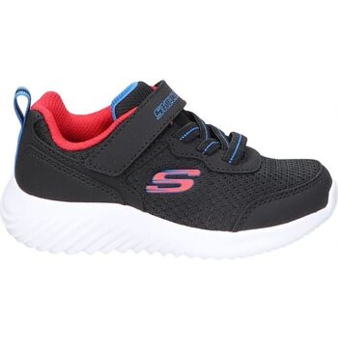 Skechers Bounder kinder sneakers zwart rood