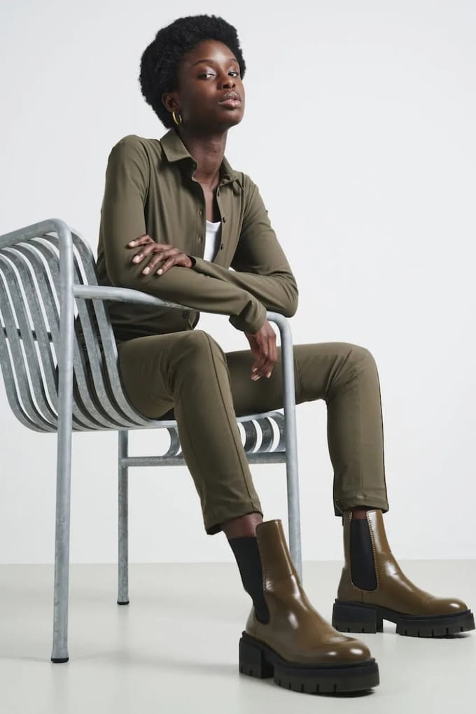 Blouse Betty Easy Wear Technical Jersey | Army - Army / L