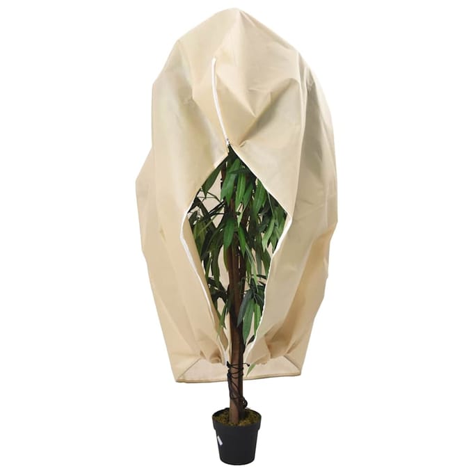 vidaXL - Plantenhoezen - met - ritssluiting - 4 - st - 70 - g/m² - 1,2x1,8 - m